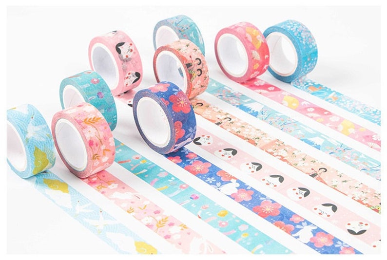 Japanese Washi Tape Japan Traditional Mt. Fuji Usagi Etsy