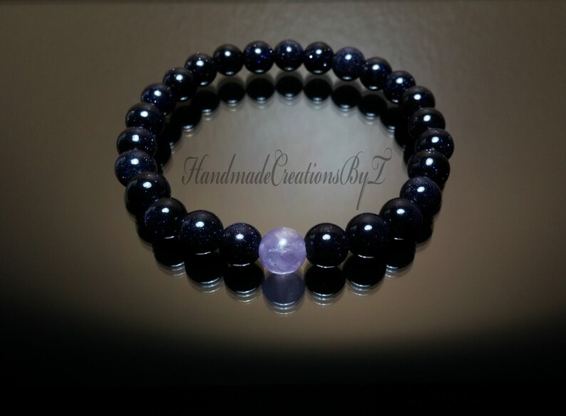 blue goldstone bracelet