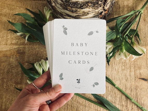 Baby Milestone Cards, New Baby Gift, Gift for Mama, New Mum Dad, Baby Shower Present, New Parent, New Arrival, Unisex Baby Gift, Newborn