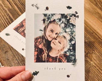 Christmas Thank You Cards with Photo, Personalised Cards