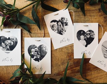 Father’s Day Bunting, Personalised Bunting Heart Photos