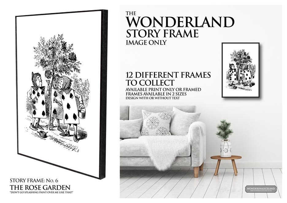 Alice in Wonderland - Story No 1-6 - A4 Size (Image only) Wonderland Frame: White Rabbit, Alice, Mad Hatter, Book Lover, Print, Frame, Art