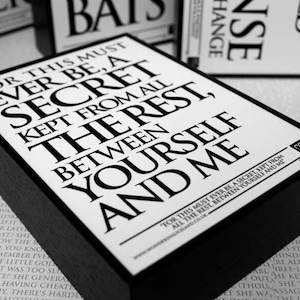 Alice in Wonderland Framed Quote: For this must ever be a Secret. Lewis Carroll, Mad Hatter, Wall, Art, Alice, Frame, Wonderland Print, Gift