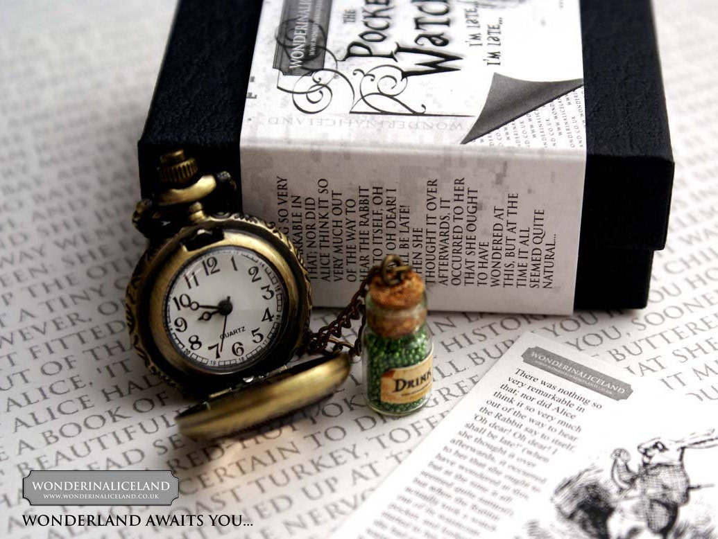 Retro Alice in Wonderland Pocket Watch -  shop