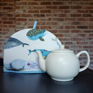 Tea Cosy in Whale Watching Fabric