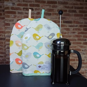Cafetiere Cosy in Twitter Along Fabric