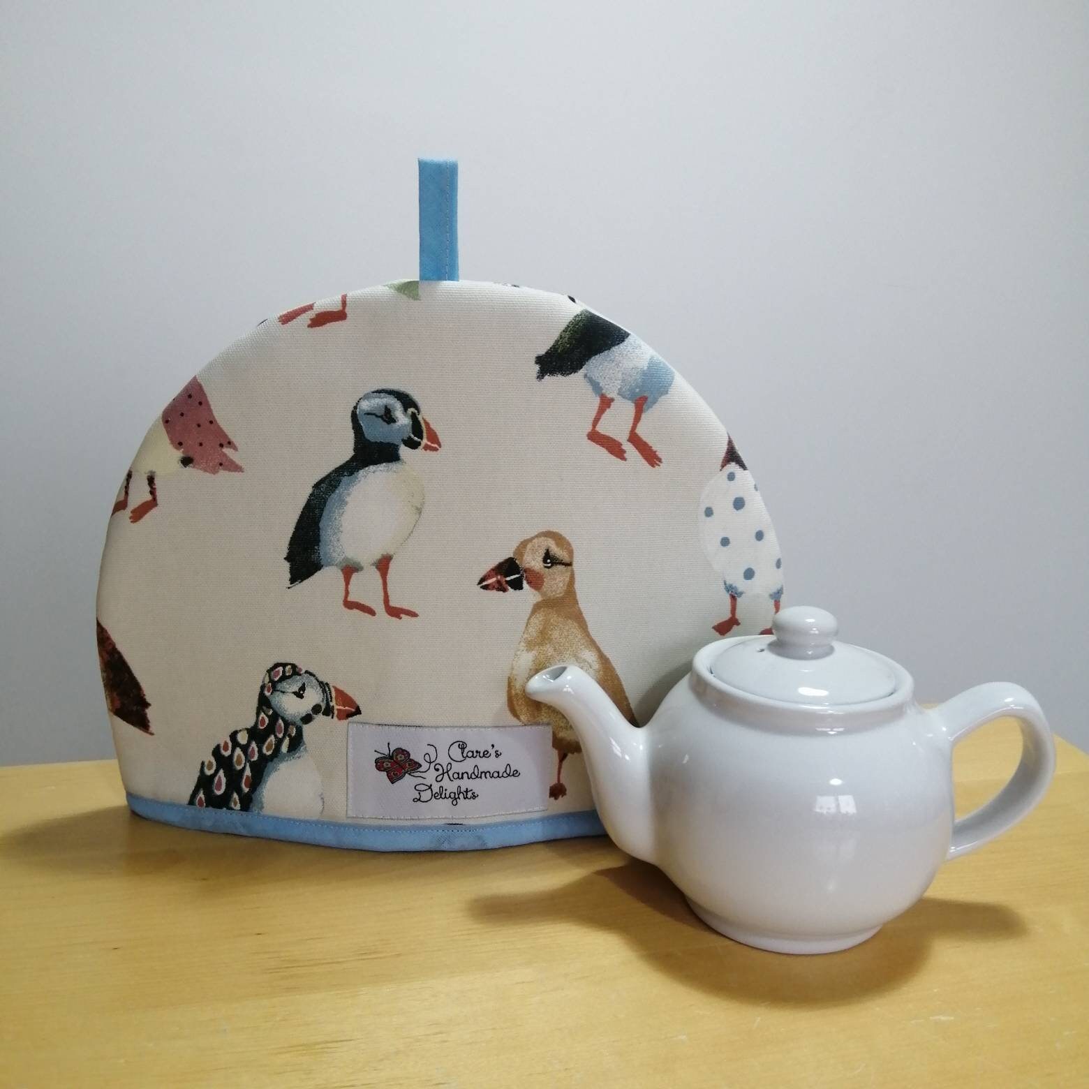 Puffins Tea Cosy With Insul Bright® Insulated Wadding Teapot Etsy UK