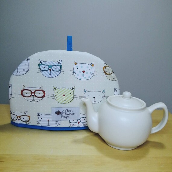 Cats in Glasses Tea Cosy With Insul Bright® Insulated Wadding Etsy