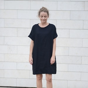 Oversized Linen Dress | Shift dress | Linen simple dress | Basic linen dress | Loose dress | Washed Soft linen dress | Linen tunic