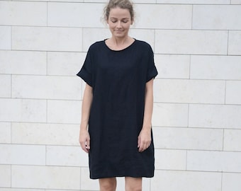 Oversized Linen Dress | Shift dress | Linen simple dress | Basic linen dress | Loose dress | Washed Soft linen dress | Linen tunic