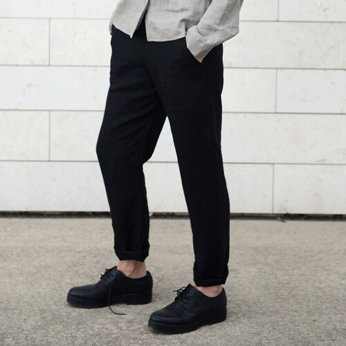 Simple Linen Pants Japanese Style Trousers Handmade Pants | Etsy