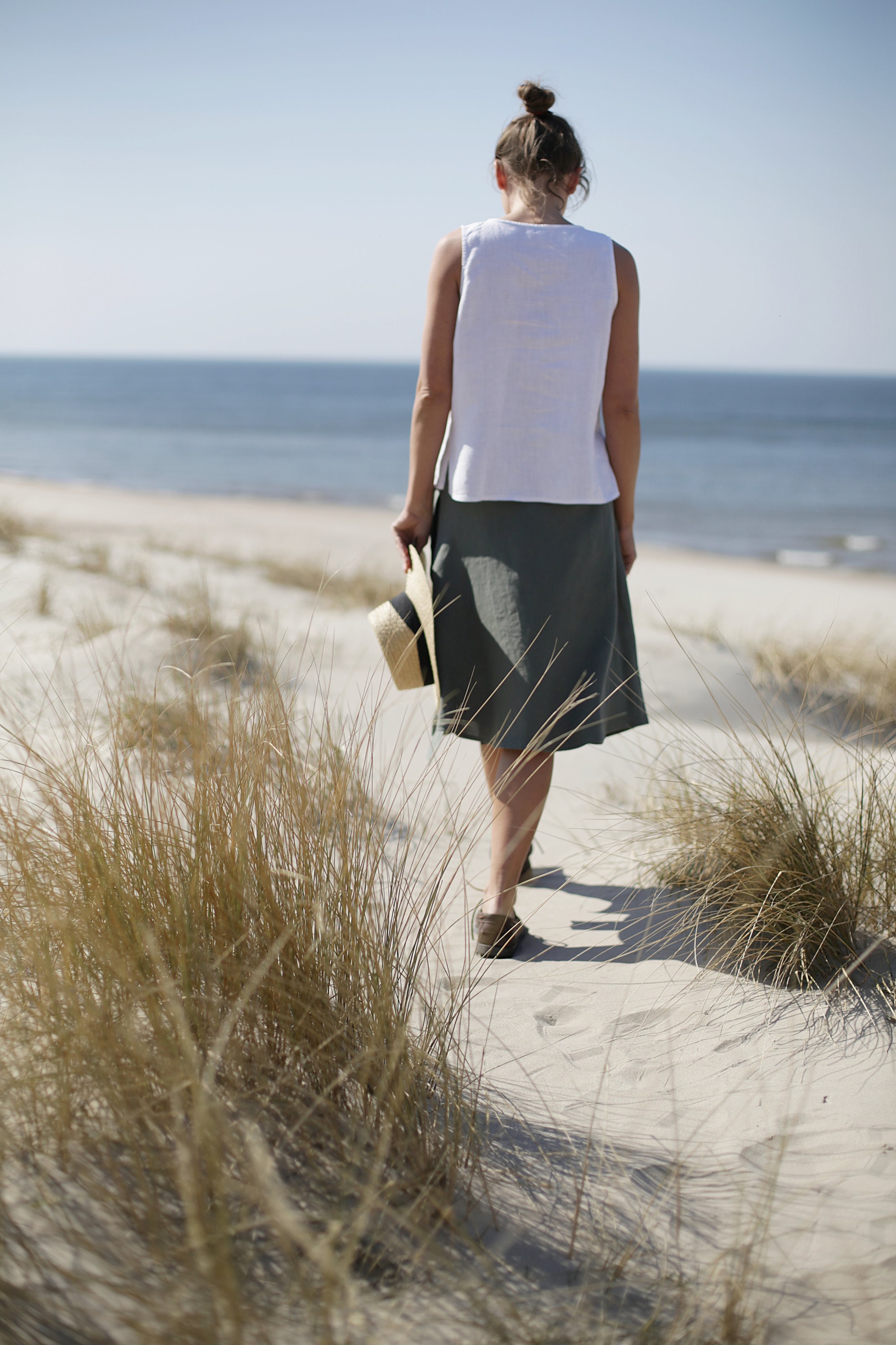 Casual Linen Skirts Linen Skirts For Women Wrap Around A Line