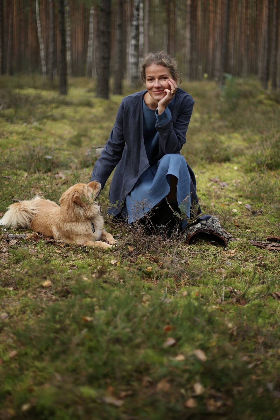 Long Sleeve Linen Cardigan. Various Colors Available. Loose-fit