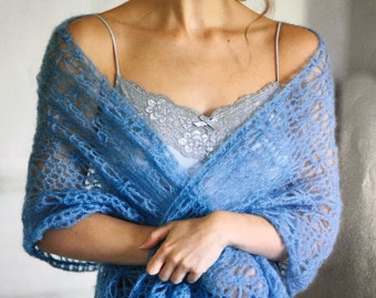 Easy Crochet Pattern for a Stunning Summer Wrap Lightweight Mohair Shawl Perfect for Weddings Or Summer Cover-Ups Easy Crochet Tutorial