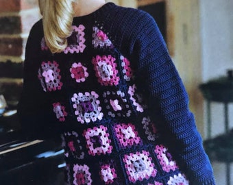 Crochet Granny Square Jumper Pattern Create a Colourful Retro