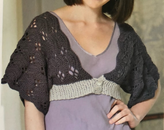 Crochet lace deals bolero pattern