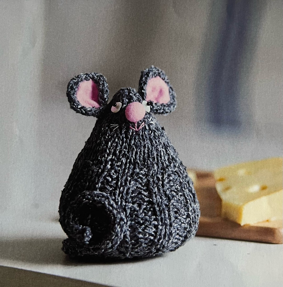 Knitted Toy Mouse Knitting Pattern Only Instant Download Etsy