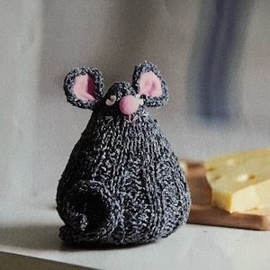 Cute Little Toy Mouse Knitting Pattern Animal Knitted Gift Ideas Easy Knitting Handmade Presents Instant Digital Download