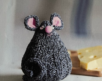 Cute Little Toy Mouse Knitting Pattern Animal Knitted Gift Ideas Easy Knitting Handmade Presents Instant Digital Download