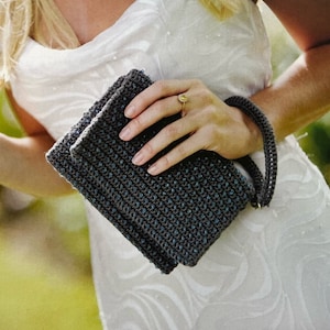 Crochet Clutch Bag Pattern Create A Beautiful Beaded Evening Bag With A Wrist Strap Easy Crocheting Tutorial Instant Digital Download