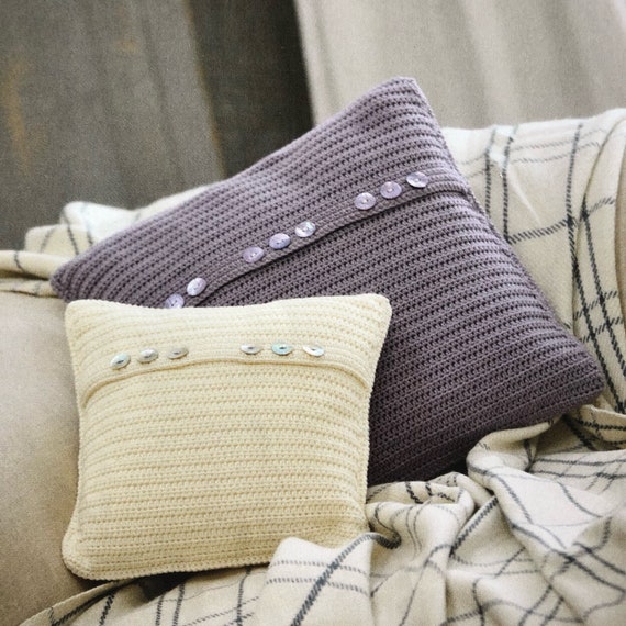Increíbles cojines de crochet con forma de estrella en dos tamaños