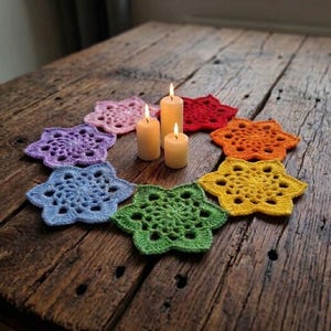 Kosmisch haakpatroon voor sterren: maak wanddecoratie of decoratieve slingers. Eenvoudige haakhandleiding voor leuke decoratieprojecten. Direct digitaal te downloaden.