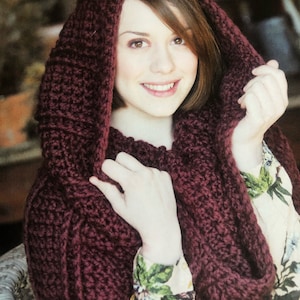 Oversized Cosy Crochet Chunky Snood Pattern Perfect Design For Winter Instant Download