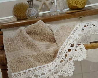 Easy Lovely Crochet Lace Towel Edging Crochet Pattern Instant Download