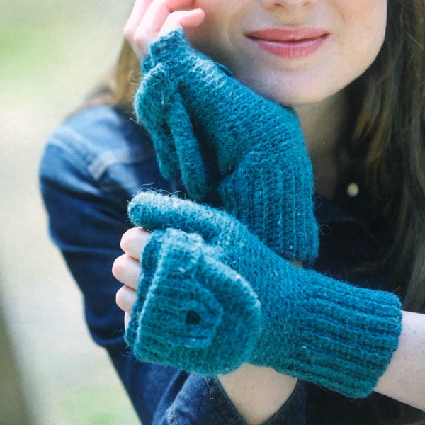 Lovely Crochet Convertible Mitts Crochet Pattern Perfect For Autumn Instant Download