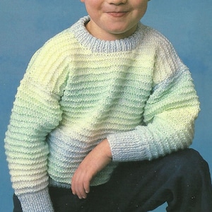 Rainbow Knitted Jumper Knit A Vintage Style Sweater With This Easy Knitting Tutorial Quick Digital Download