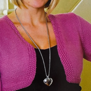 Easy Bolero Knitting Pattern Knitted Shrug with Long Sleeves Knitting Tutorial A Lovely Cosy Snug Cardigan Digital Download