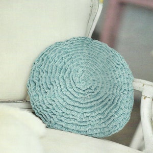 Beautiful Crochet Rosette Flower Cushion Pattern An Easy Ruffle Crochet Design In UK and US Terms Instant Download