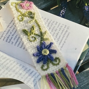 Crochet Bookmark Pattern Three Different Themes to Create a Garden, Music or Cooking Cute Crocheting Tutorial Instant Digital Download
