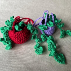 Crochet Hanging Plant Pattern Sweet Leafy 3D Design Easy Crocheting Tutorial Feature Greenery for Wall or Window Instant Digital Download