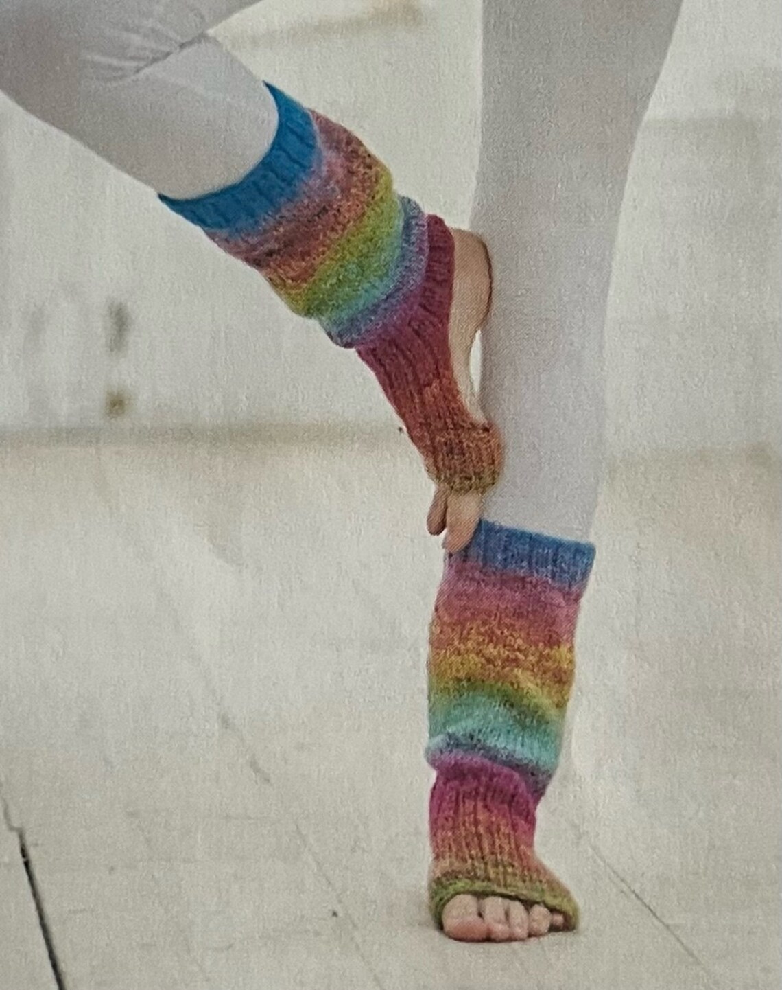 Make Your Own Knitted Yoga Socks Pattern Exercise Accessories Design ...