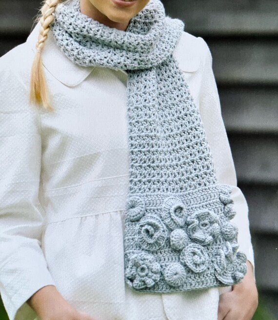bufanda con flores