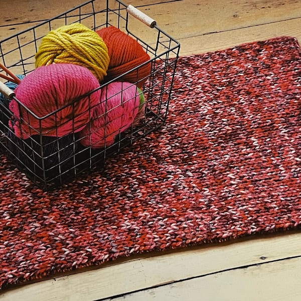 Knitted Rug - Etsy
