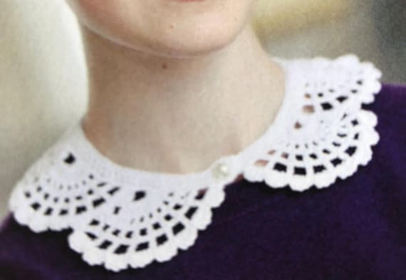 Beautiful Crochet Lace Collar Pattern Crocheting Quick Stunning Fashion Accessory That Look Unique Easy To Crochet Tutorial Digital Download