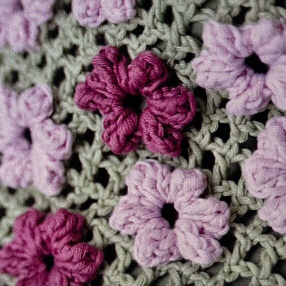 Crochet Flower Mesh Stitches