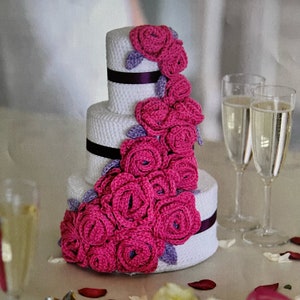 Beautiful Crochet Wedding Cake Memento Crochet Pattern Instant Download