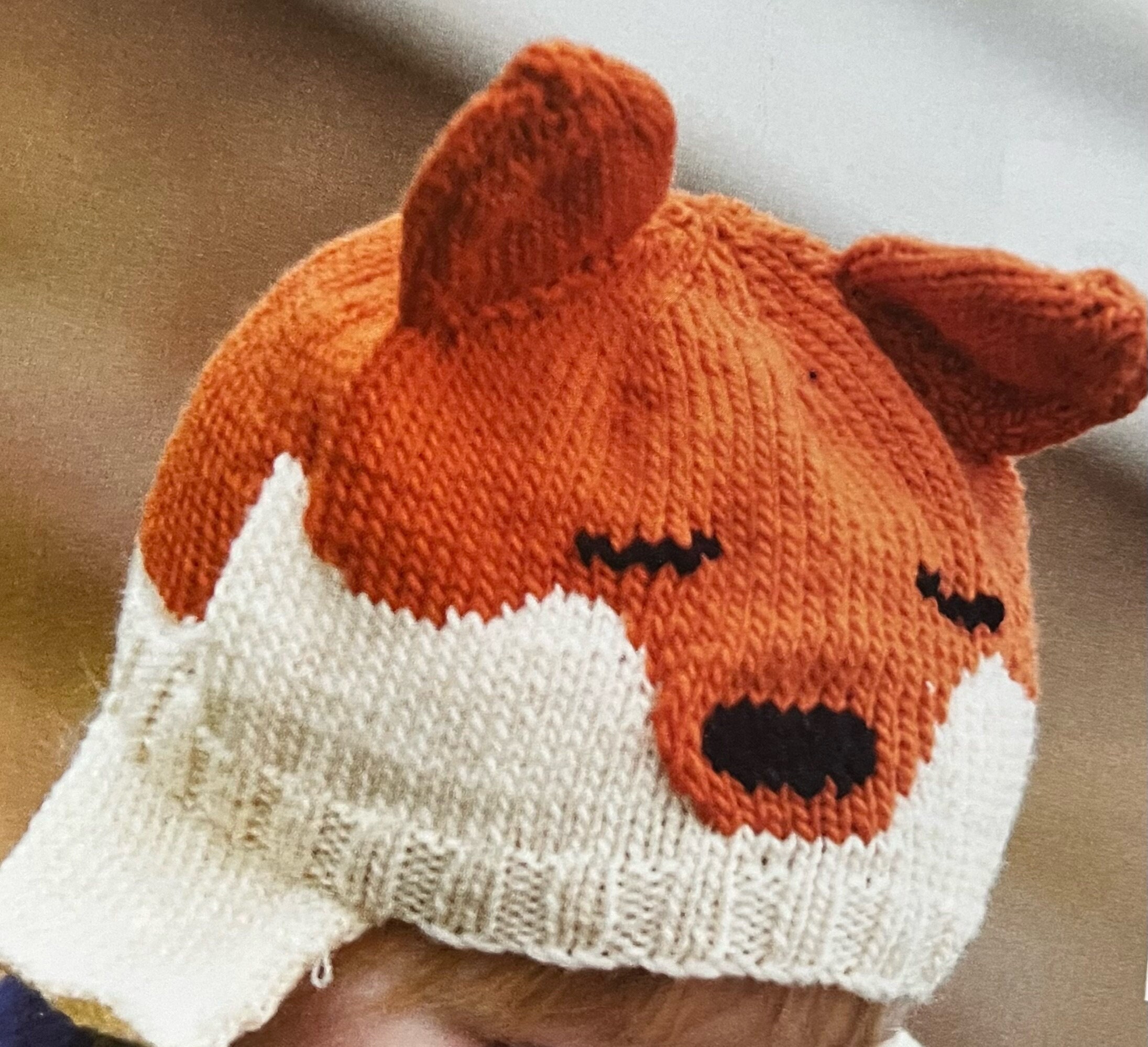 Knitted Fox Hat Pattern Knit a Cute Animal Themed Beanie with Ears Knitting Tutorial For Making Warm Cosy Hats Instant Digital Download