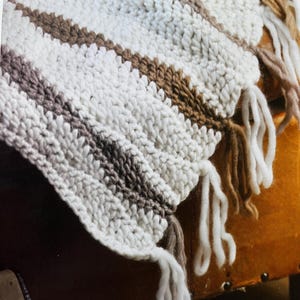 Crochet Cosy Blanket Pattern Comfy Chunky Throw Warm Chevron Long Wave Homely Design Crocheting Tutorial Instant Digital Download