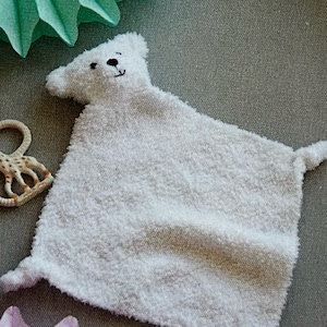 Knitted Snuggle Cuddle Bear Blanket Pattern Knitting Tutorial Handmade Cute Little Gifts Instant Digital Download