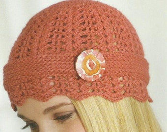 Easy Crochet Cloche Hat Crochet Pattern A Stunning Openwork 1920s Style Beanie Instant Download