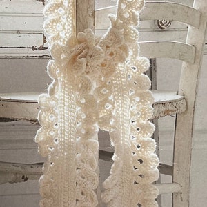 Beautiful Easy Frilly Crochet Scarf Pattern Perfect For Beginners Instant Download