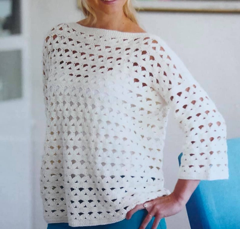 Crochet Sweater Top Pattern Crochet PDF Pattern