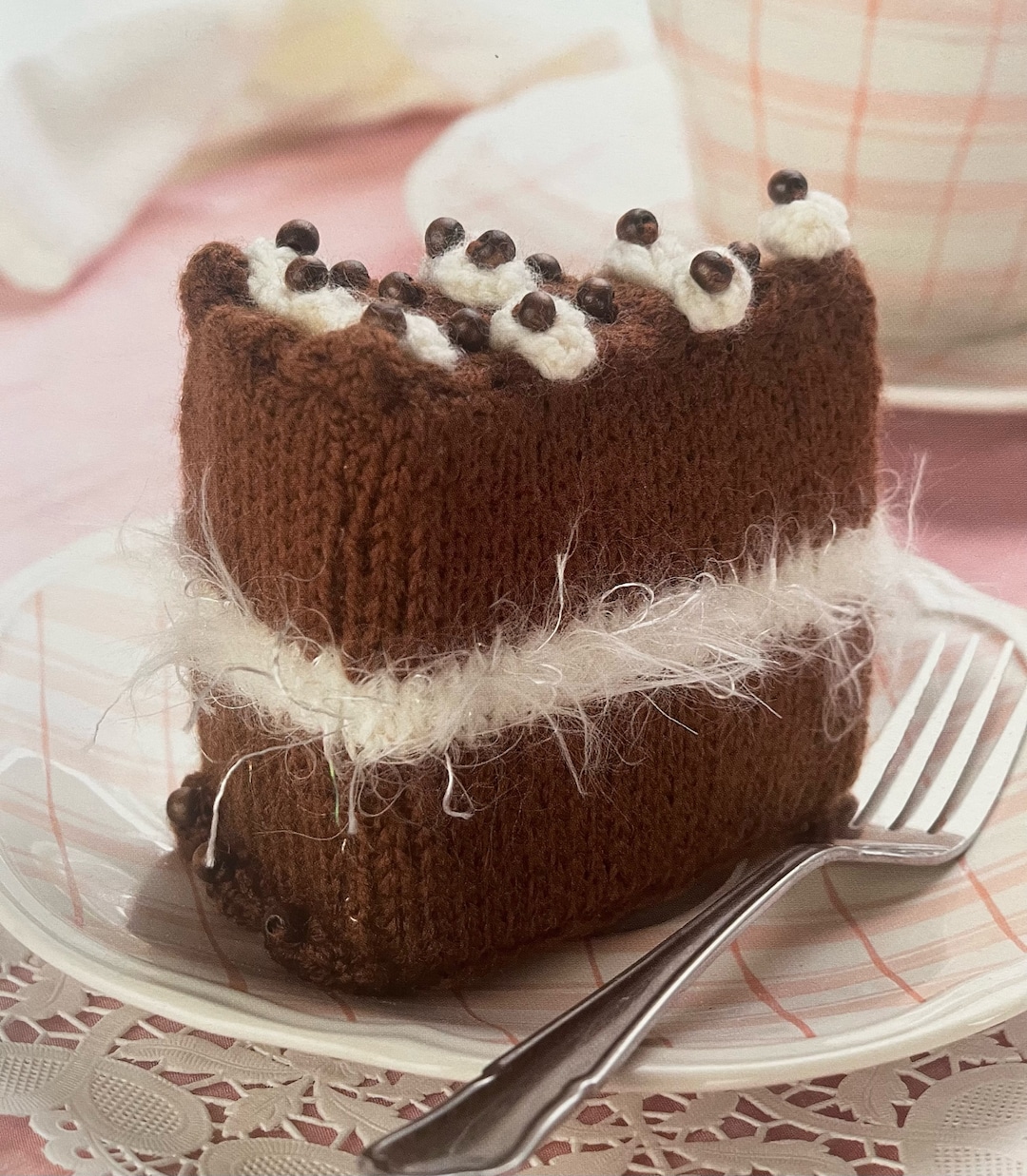 Knitted Chocolate Gateau Pattern Knit a Cake Slice With This Easy Fun ...