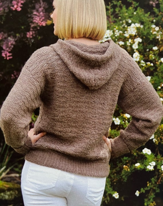 Easy Textured Zip-up Hooded Cardi Crochet Pattern Create A Cosy