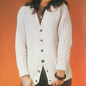 Vintage Aran Cardigan - Etsy