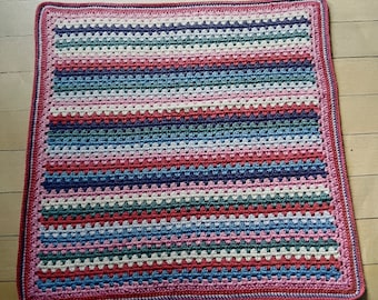 Beautiful Easy Crochet Rainbow Baby Blanket Pattern Perfect For A Beginner Instant Download